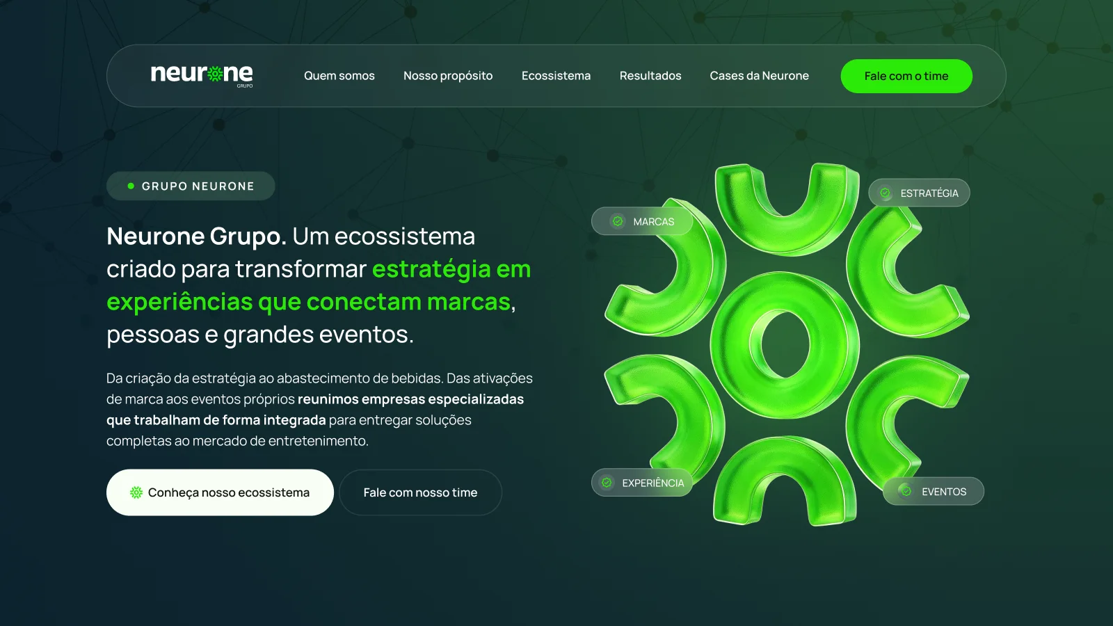 Site institucional do Grupo Neurone